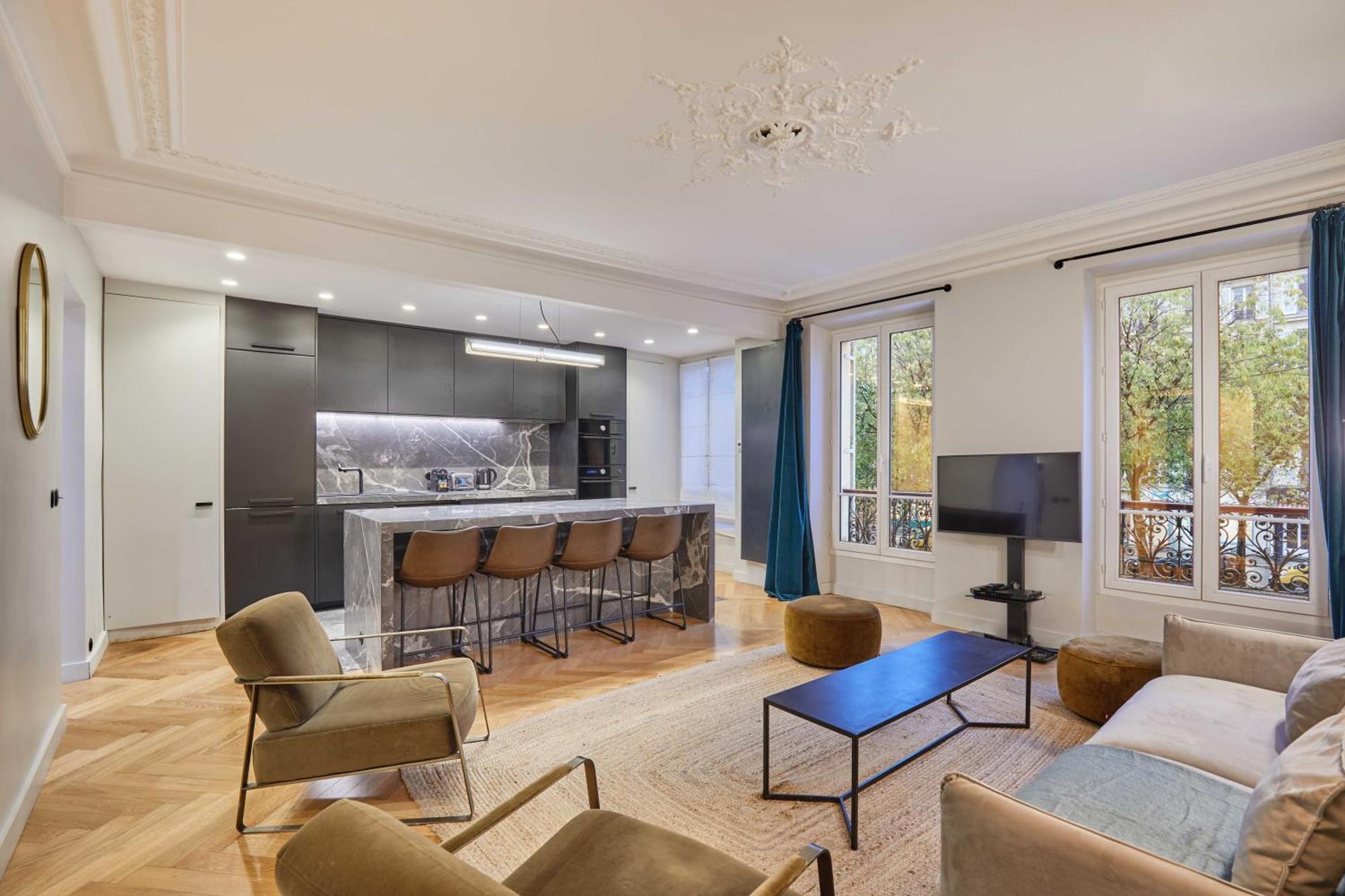 Magnificent Apartment - 3Br- 8P - Batignolles Parijs Buitenkant foto